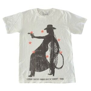 Beyonce Most Wanted Tee M White Cowboy Carter Tour‎ 2025 Merch NEW